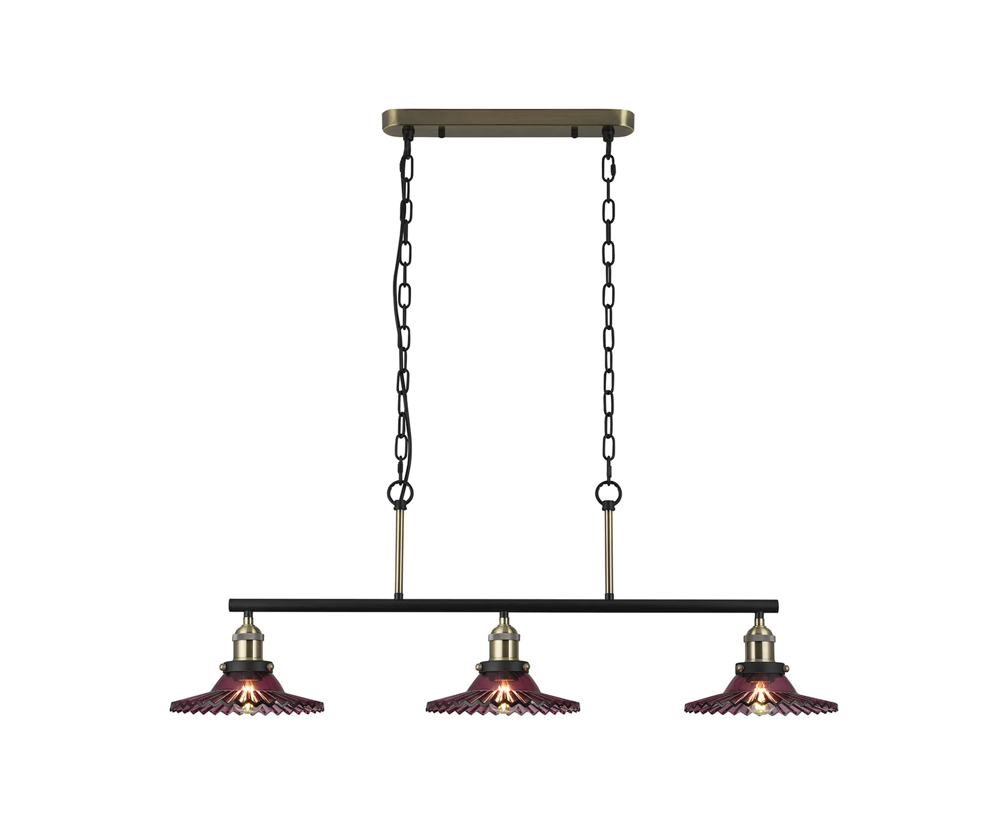 Walter-Antique Brass Ceiling Lights Deco Linear Fittings